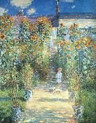 Claude Monet Artist s Garden at Vetheuil Spain oil painting reproduction